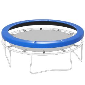 Soozier 12FT Trampoline Pad, Trampoline Replacement Safety Pad, Tear-Resistant, All-Weather Trampoline Accessories, No Holes for Poles, Blue