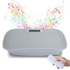 Full Body Vibration Platform Crazy Fitness Massage 10-Frequency Weight Loss & Fat Burner Shaking Machine For Unisex Grey 034