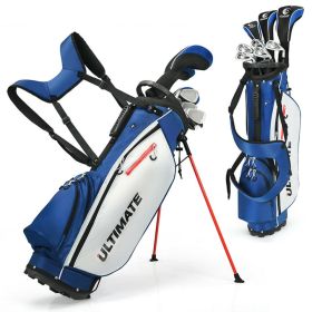 Men's Profile Complete Golf Club Package Set Includes 10 Pieces (Color: Blue)